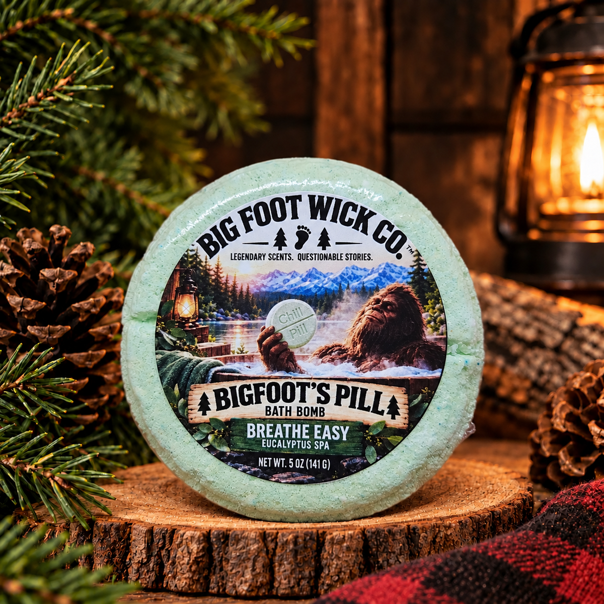 Eucalyptus Spa Chill Pill Bath Bomb