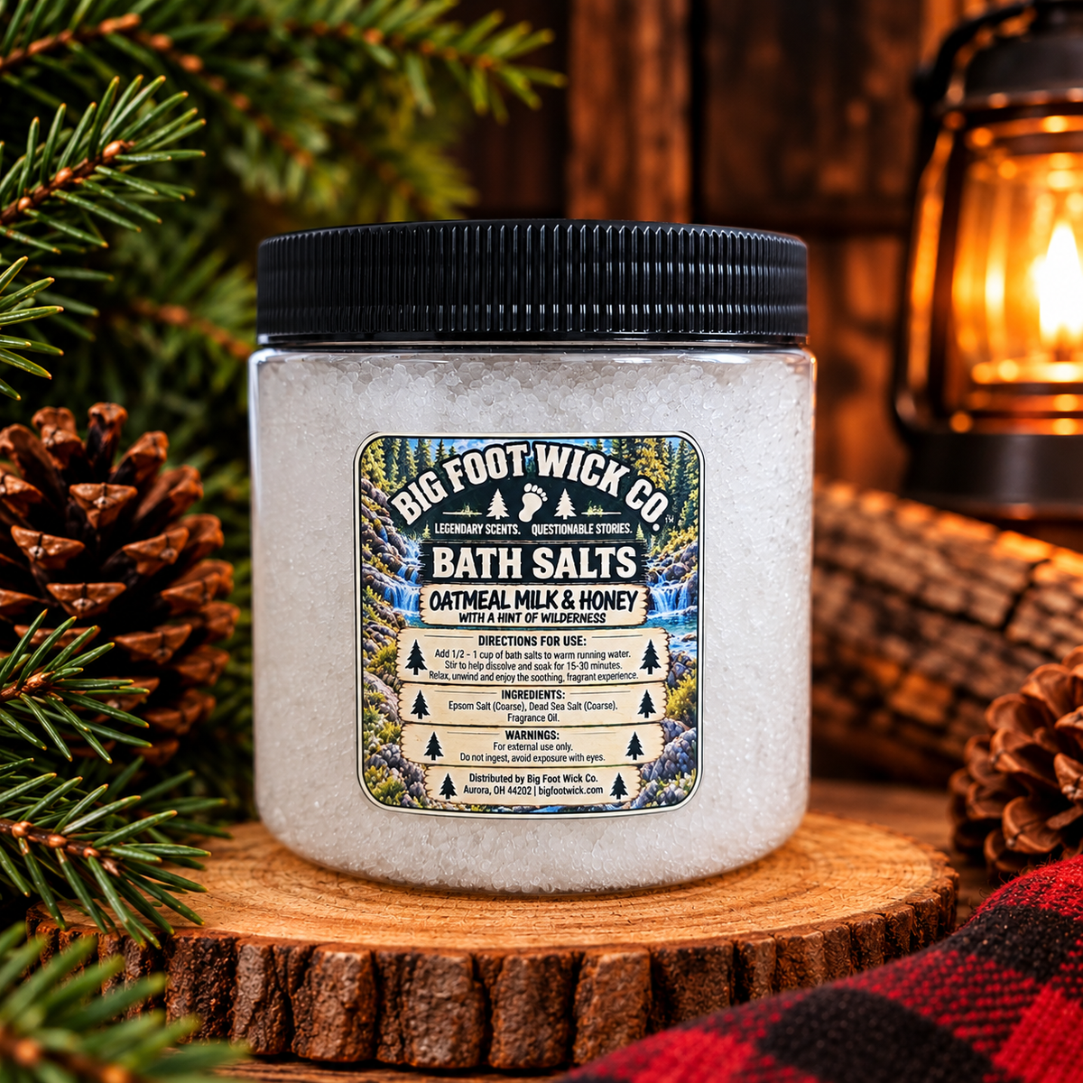 Oatmeal Milk & Honey Bath Salts – 16 oz