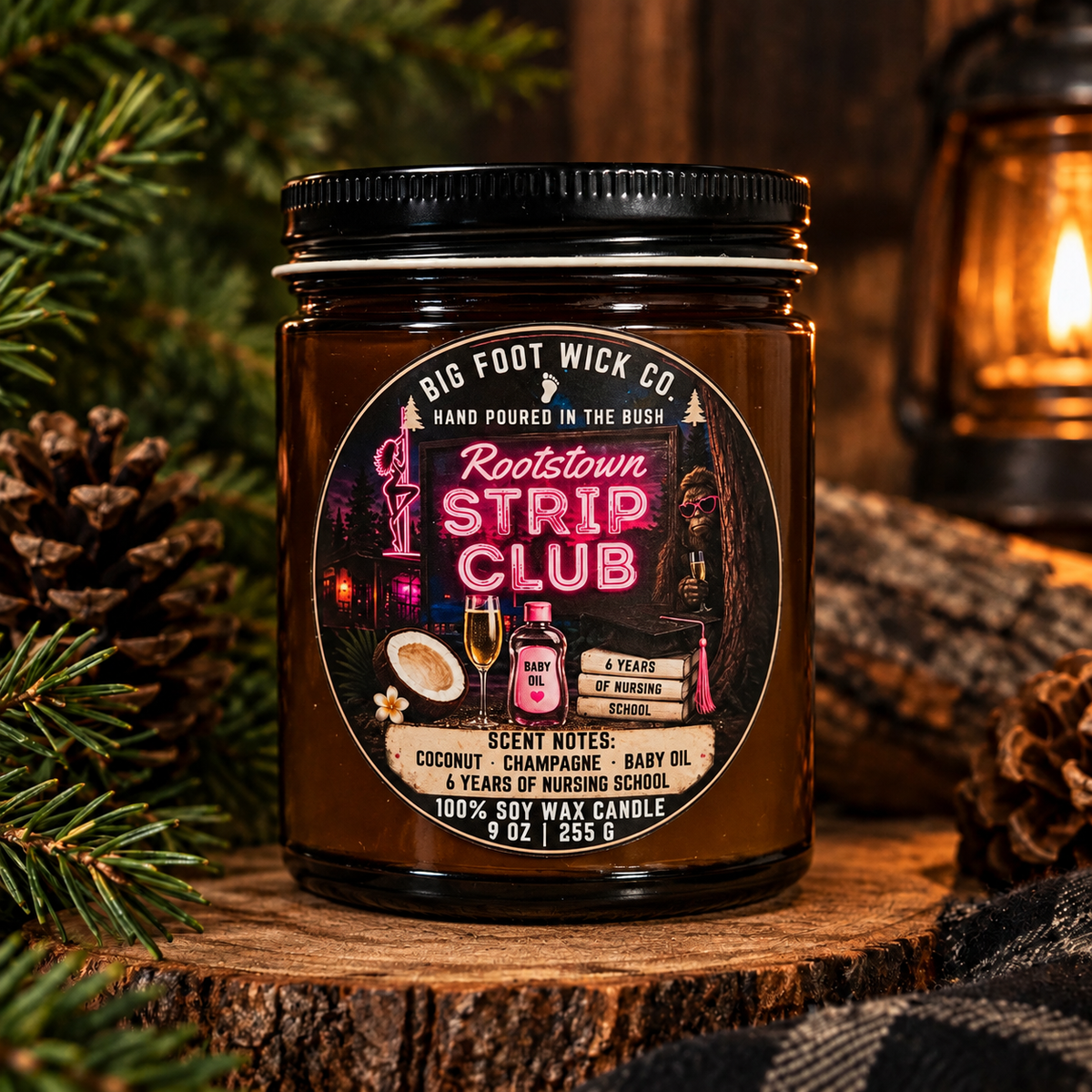 Rootstown Strip Club - 9 oz Scented Candle