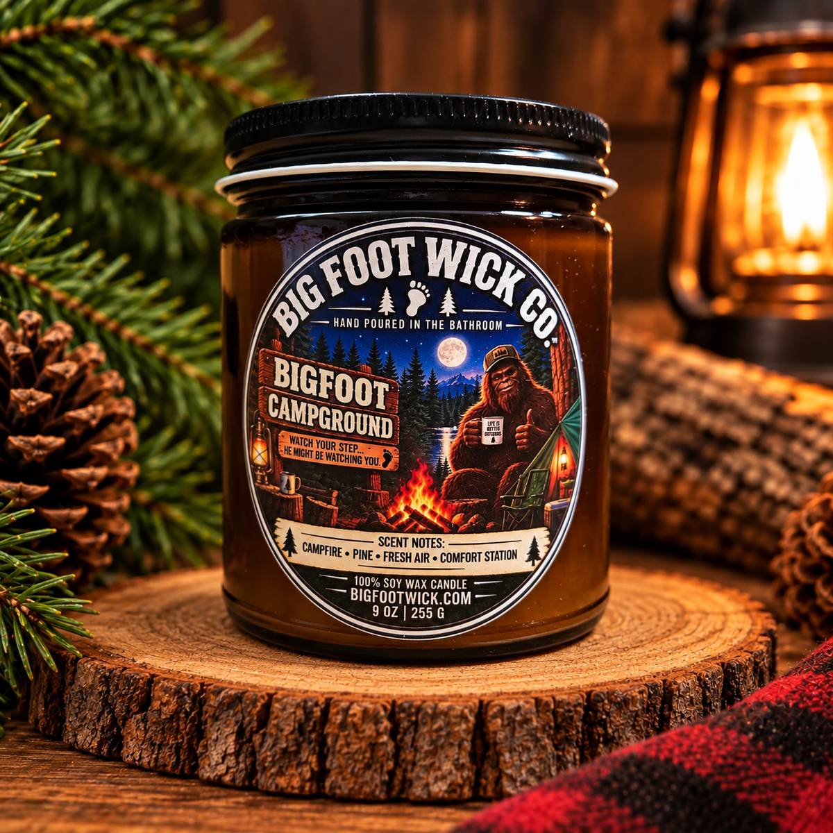 Bigfoot Campground – 9 oz Soy Candle
